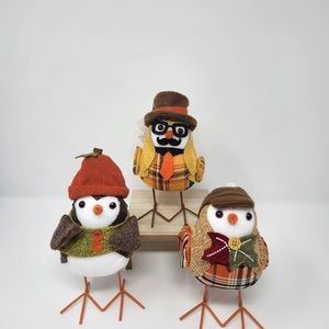 Walmart Fall birds set of 3